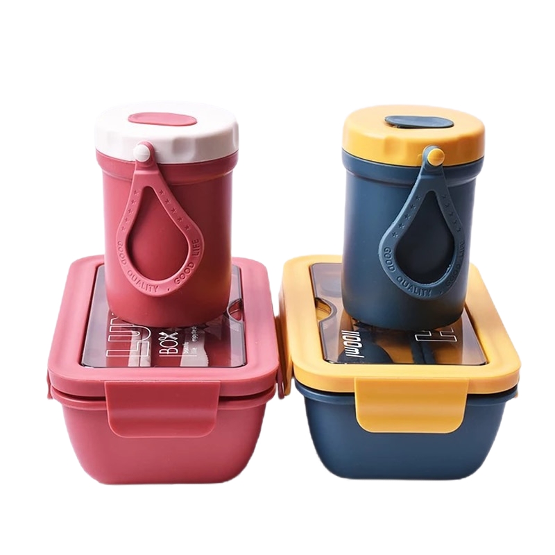 Lunch Box with Cup and Bag