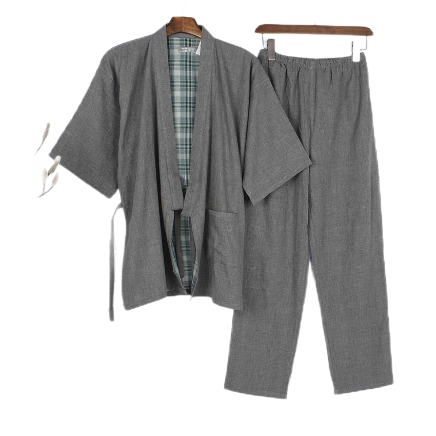 Traditional Japanese Cotton Pyjamas Men's Jinbei - Japanese Designs