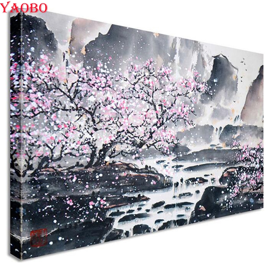 Diamond Embroidery Sakura Tree