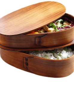 Double Layer Wooden Bento Box